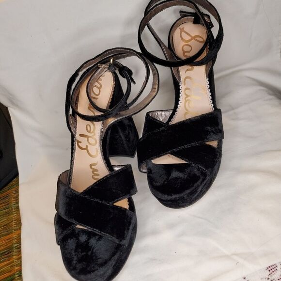 Sam EdelmanMara Suede black Platform Sandal - Picture 5 of 12